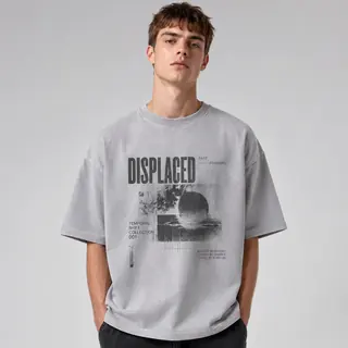 250GSM vintage washed cotton T-shirt